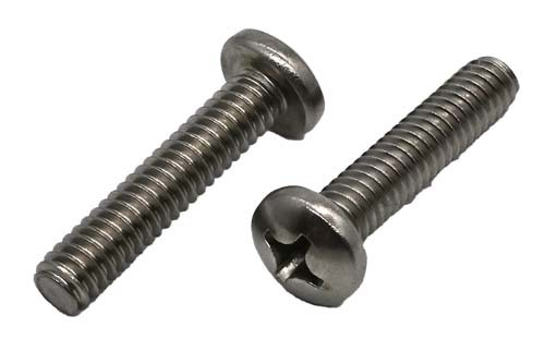 #10-32 X 3/8 STAINLESS STEEL PHILLIPS PAN HEAD MACHINE SCREW GRADE 304 (18-8)
