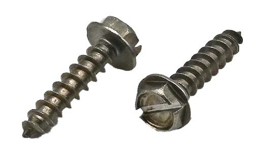 1/4 X 1-1/2 STAINLESS STEEL HEX WASHER HEAD SLOTTED TAPPING SCREW GRADE 304 (18-8)