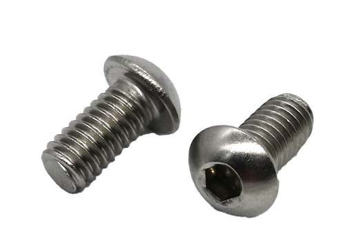 #4-40 X 7/16 STAINLESS STEEL BUTTON HEAD SOCKET CAP SCREW GRADE 304 (18-8)