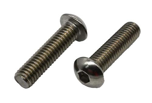 3/8-16 X 1-1/2 STAINLESS STEEL BUTTON HEAD SOCKET CAP SCREW GRADE 304 (18-8)