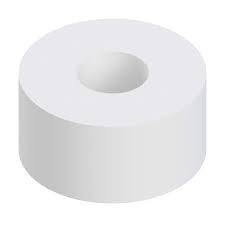 1-1/2 X 1-1/2 X 3/16 THICK BLACK L-ANGLE NYLON SPACER