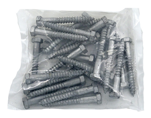 5/8 X 8 GALVANIZED HEX HEAD LAG SCREW / BAG QUANTITY: 25 PIECES
