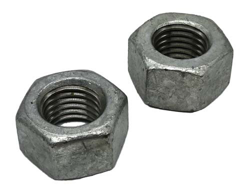 5/8-11 GALVANIZED HEAVY HEX STRUCTURAL NUT A563 GRADE DH
