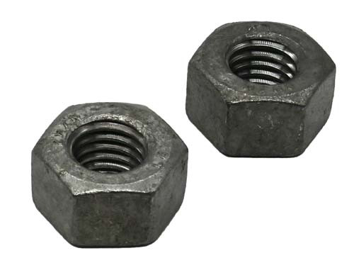 7/8-9 GALVANIZED HEAVY HEX STRUCTURAL NUT A563 GRADE DH