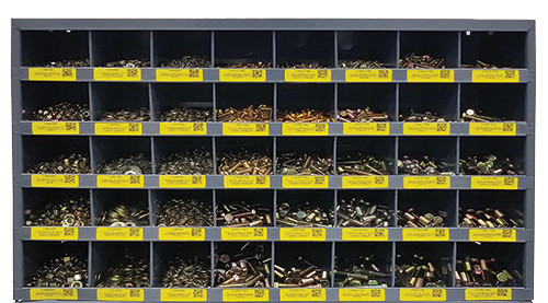 STAINLESS STEEL BOLT BIN WITH 2,025 PIECES OF HARDWARE STAINLESS STEEL BOLT BIN WITH 2,025 PIECES OF HARDWARE