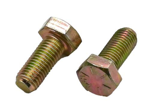 5/16-24 X 1 ZINC/YELLOW HEX HEAD BOLT GRADE 8