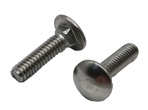 #10-24 X 1 STAINLESS STEEL CARRIAGE BOLT GRADE 304 (18-8)