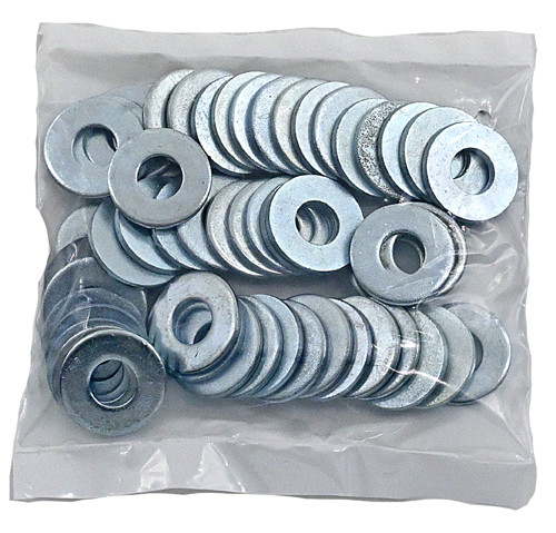 3/8 ZINC PLATED USS (LARGE) FLAT WASHER / BAG QUANTITY: 100 PIECES