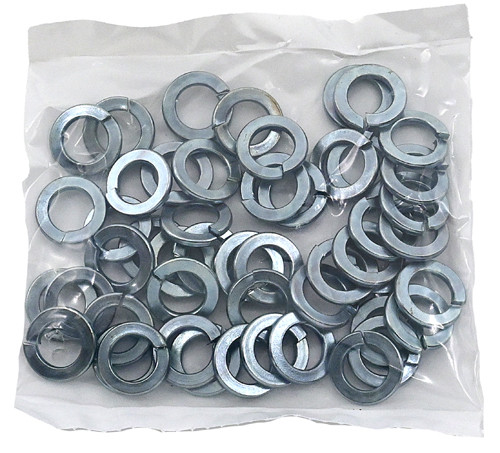 3/8 ZINC PLATED SPLIT LOCK WASHER / BAG QUANTITY: 100 PIECES