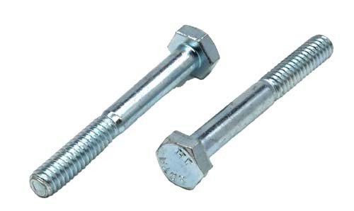 1/4-20 X 2 ZINC PLATED HEX HEAD BOLT (PT) A307 GRADE A