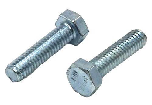 5/16-18 X 1-1/4 ZINC PLATED HEX HEAD BOLT (FT) A307 GRADE A