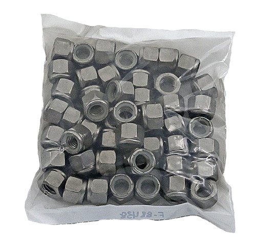 1/4-20 STAINLESS STEEL WAXED NYLOX NUT GRADE 304 (18-8) / BAG QUANTITY: 100 PIECES