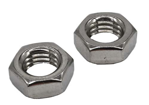 1-8 STAINLESS STEEL HEX JAM (THIN) NUT GRADE 304 (18-8)