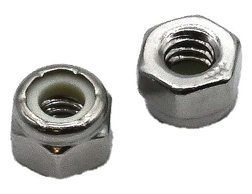 1/2-13 STAINLESS STEEL WAXED NYLON LOCK NUT GRADE 304 (18-8)