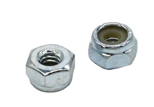 #12-24 ZINC PLATED STANDARD NYLON INSERT LOCK NUT GRADE A