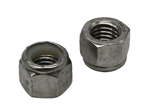 9/16-12 STAINLESS STEEL NYLON LOCK NUT GRADE 304 (18-8)