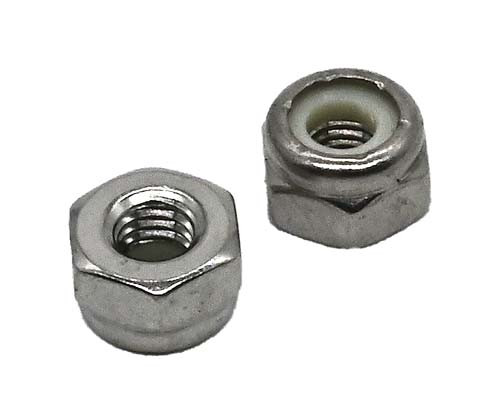 #10-32 STAINLESS STEEL NYLON INSERT LOCK NUT GRADE 304 (18-8)