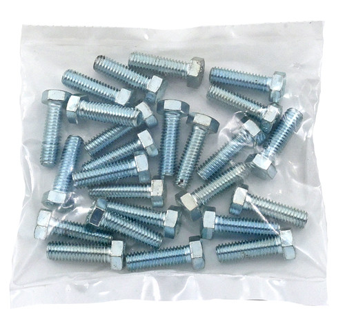 3/8-16 X 1 ZINC PLATED HEX HEAD BOLT GRADE 5 / BAG QUANTITY: 50 PIECES