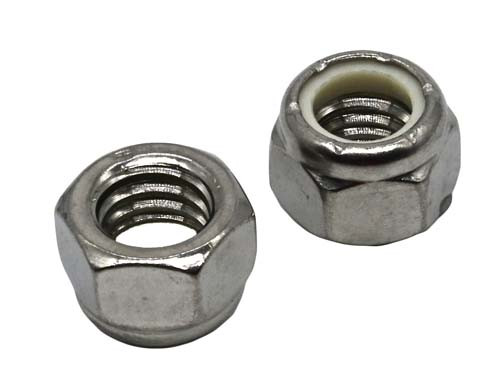7/16-14 STAINLESS STEEL NYLON INSERT LOCK NUT GRADE 304 (18-8)