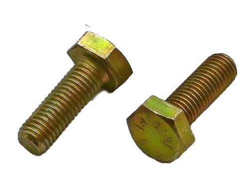 1/4-28 X 3/4 ZINC/YELLOW HEX HEAD BOLT GRADE 8