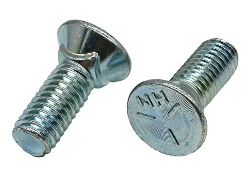7/16-14 X 1-1/2 ZINC PLATED PLOW BOLT GRADE 5