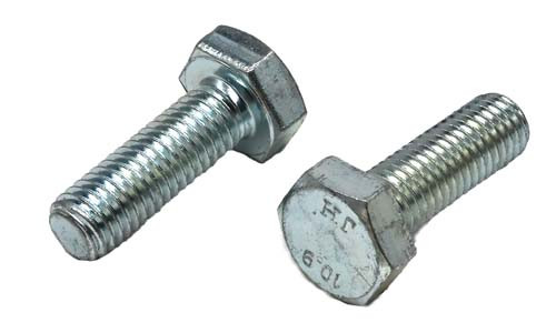 M10-1.50 X 35MM ZINC PLATED HEX HEAD BOLT GRADE 10.9