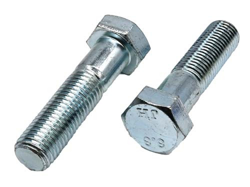 M20-2.50 X 80MM ZINC PLATED HEX HEAD BOLT GRADE 8.8 - Fasteners Direct