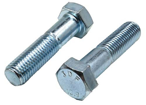 M20-2.50 X 80MM ZINC PLATED HEX HEAD BOLT GRADE 10.9