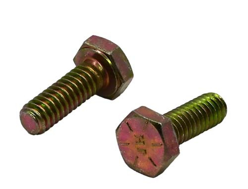 1/4-20 X 3/4 ZINC/YELLOW HEX HEAD BOLT GRADE 8