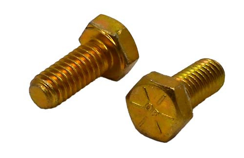 5/16-18 X 3/4 ZINC/YELLOW HEX HEAD BOLT GRADE 8