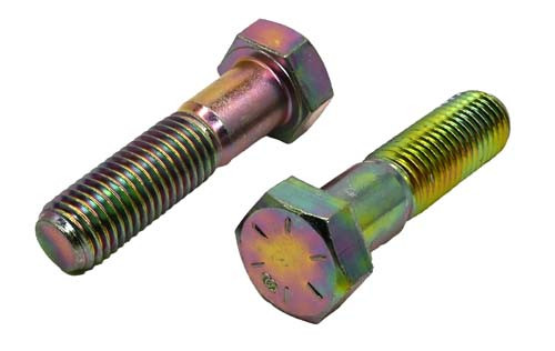3/4-10 X 4 ZINC/YELLOW HEX HEAD BOLT GRADE 8