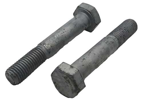 7/8-9 X 4-1/2 GALVANIZED HEAVY HEX STRUCTURAL BOLT GRADE A325