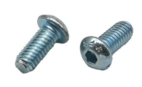 #8-32 X 1/2 ZINC PLATED BUTTON HEAD SOCKET HEAD CAP SCREW ALLOY