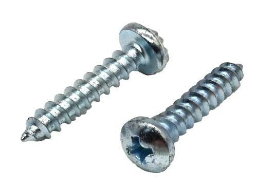 #10 X 2-1/4 ZINC PLATED PHILLIPS FLAT HEAD TAPPING SCREW TYPE A