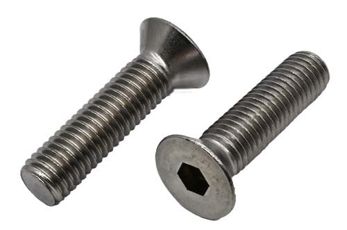 1/2-20 X 2 STAINLESS STEEL FLAT HEAD SOCKET CAP SCREW GRADE 304 (18-8)