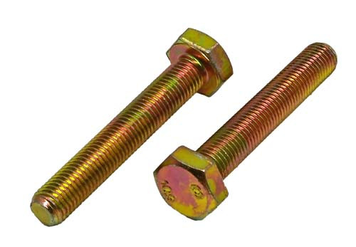 M10-1.25 X 50MM ZINC PLATED HEX HEAD BOLT GRADE 10.9