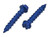 1/4 X 2-3/4 BLUE FINISH HEX HEAD CONCRETE SCREW