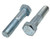 1-8 X 4 ZINC PLATED HEX HEAD BOLT (PT) A307 GRADE A
