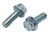 #10-32 X 1 ZINC PLATED SERRATED FLANGE BOLT