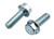 1/4-20 X 3/4 ZINC PLATED SERRATED FLANGE BOLT (FT) GRADE 5 - WITH 7/16" HEAD