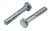 M7-1.00 X 20MM ZINC PLATED HEX HEAD BOLT GRADE 8.8