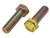 1/2-20 X 2-1/4 ZINC/YELLOW HEX HEAD BOLT GRADE 8