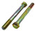 5/8-18 X 6 ZINC/YELLOW HEX HEAD BOLT GRADE 8