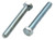 M12-1.75 X 100MM ZINC PLATED FULL THREAD HEX HEAD TAP BOLT GRADE 8.8