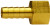 1566-4-4 BRASS FITTINGS - HOSE BARBS 1/4 FEMALE PIPE X 1/4 TUBE