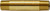 1/4 NPT X 3 INCH LONG NIPPLE BRASS FITTING