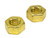 3/8-16 BRASS FINISHED STANDARD HEX NUT