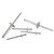 3/16 X .125-.312 GRIP ALUMINUM / STEEL COUNTERSUNK MULTI GRIP RIVET
