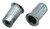 #10-32 ZINC PLATED SHORT RIBBED NUTSERT