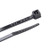 11 INCH BLACK CABLE TIE WITH STEEL TAB